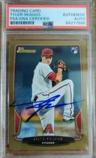 Tyler Skaggs Arizona Diamondbacks Signed 2013 Bowman Rookie Card Gold PSA/DNA