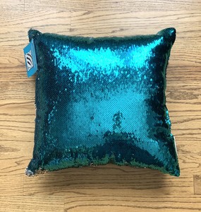 color changing sequin pillow