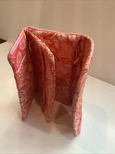 Used 1X~  Vera Bradley Sherbet Tri Fold Wallet Clutch Purse