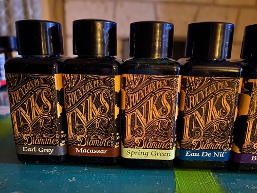 Diamine Fountain Pen Ink - 7 bottles of 30 ml. - Various Colors - 30 milliliter - Picture 2 of 3
