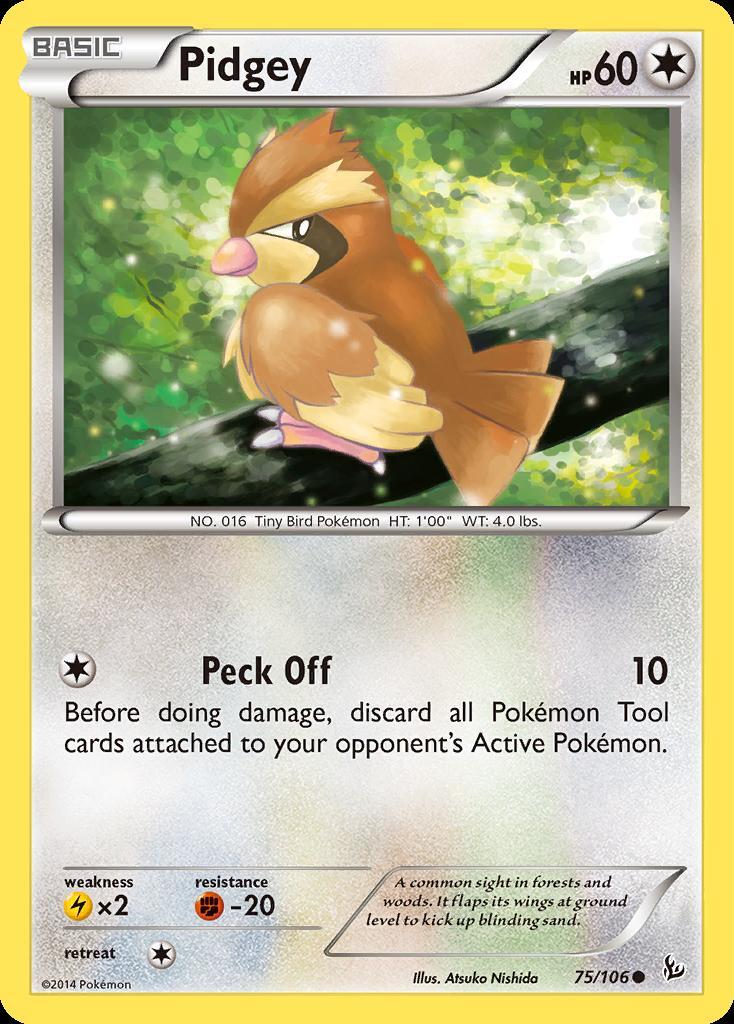 Pokemon Pidgey (75/109) Flashfire LP