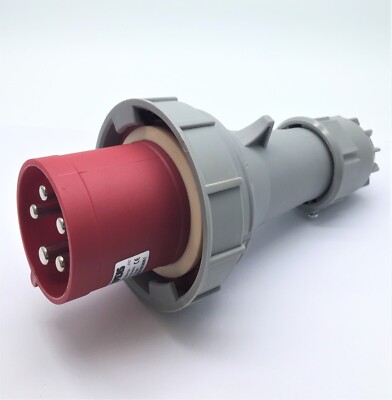 Apeks 102356 Connector Plug Socket 63A 3P+N+E 415V IP67 Red Socket
