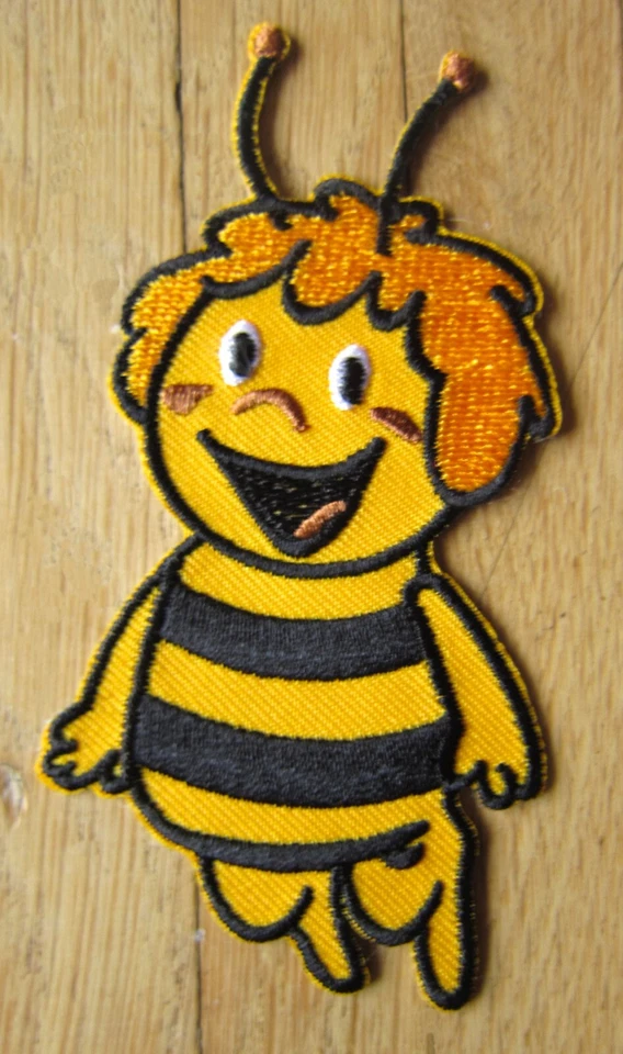PATCHMANIAC Aufnäher / Aufbügler/ Patch: BIENE MAYA - Kinder TV Zeichentrick Film Cartoon