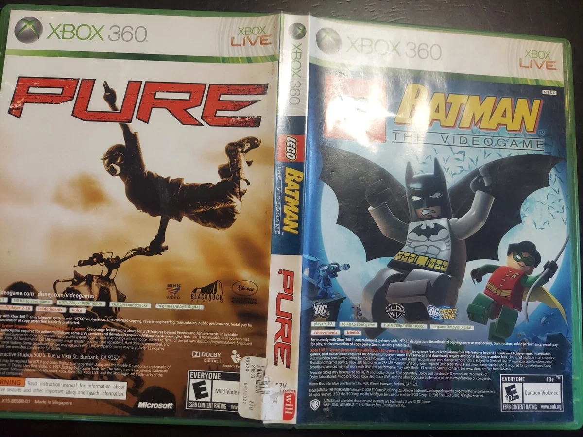 LEGO Batman PURE Xbox 360 Tested Complete
