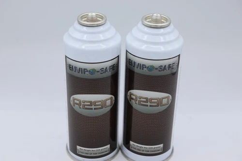 R-290 Refrigerant - 2 Pack (Approved for Fridges, Freezers and Ice Makers) R290