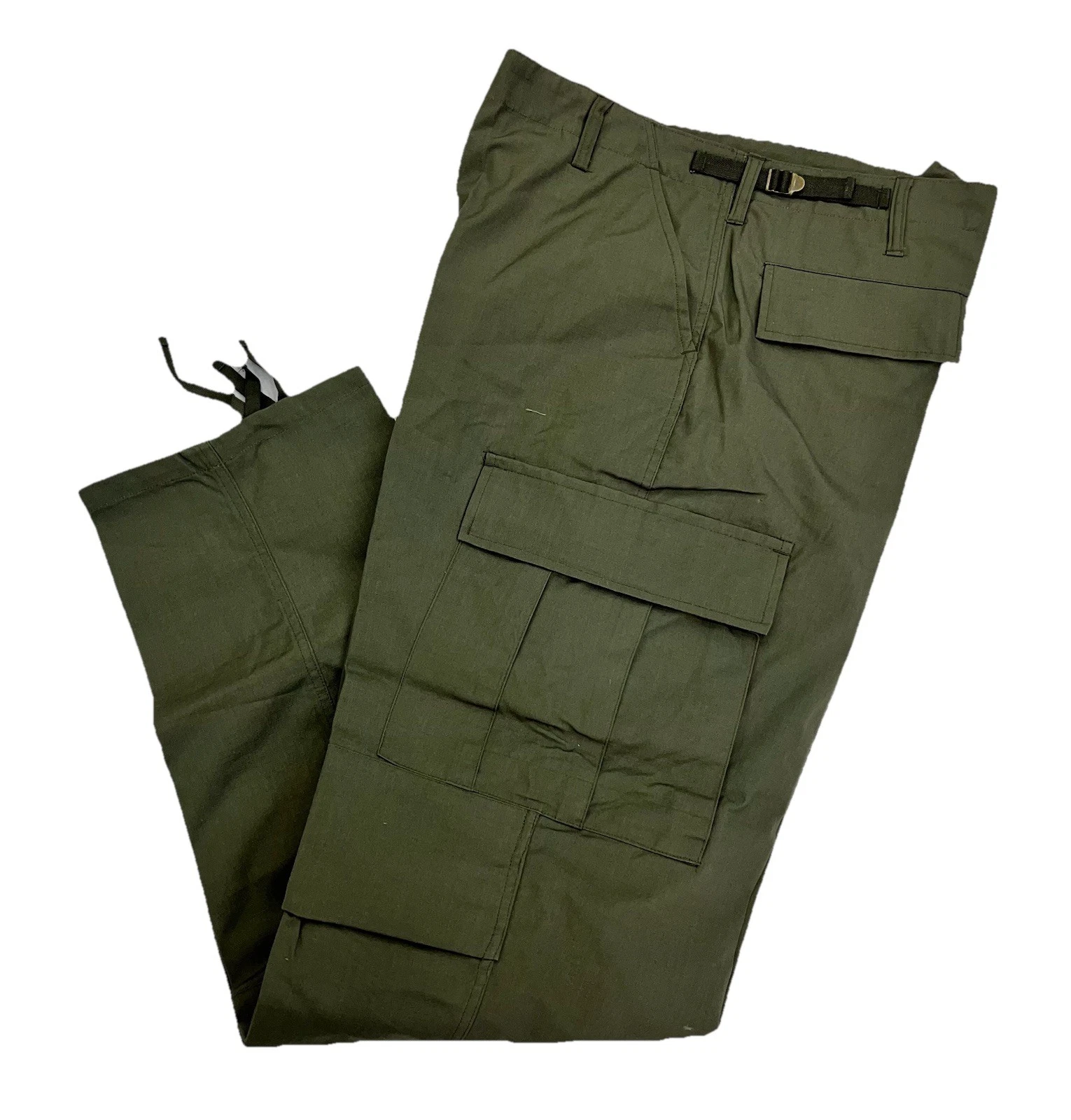 Olive Ripstop BDU Combat Trousers US Military Style New Green Trouser 37W / L