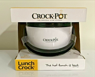 Crock-Pot Lunch Crock 20oz Portable Food Warmer - Black & White - NEW!