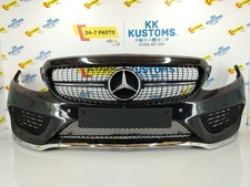 2014 - 2018 MERCEDES C CLASS AMG W205 FRONT BUMPER COMPELTE + ALL GRILLS   (#D2)