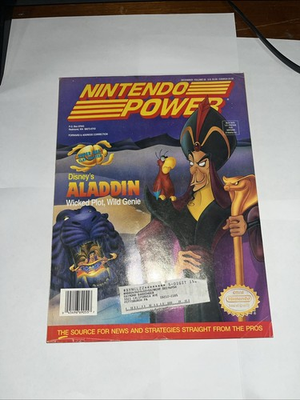 #ad Nintendo Power Magazine Vol. 55 Disney#x27;s Aladdin With Cards Coupons amp; Poster $17.00