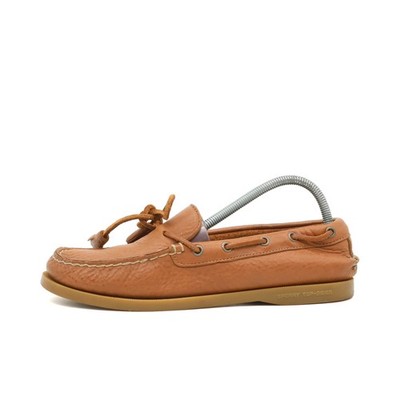 Sperry Damen Top-Sider Deckschuh Bootsschuhe braun Leder Look Klassisch EU 38,5