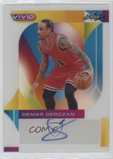 2022-23 Leaf Vivid White 11/25 DeMar DeRozan #BA-DDR Auto 0c3