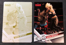 2017 TOPPS WWE THEN NOW FOREVER DANA BROOKE LOT (2) BASE+ PRINTING PLATE #ed 1/1