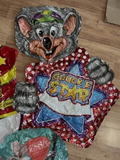 HUGE!!! CHUCK E. CHEESE'S "CHUCK E STAR" COLLECTIBLE BALLOON 36x32" LOT OF 2 NEW