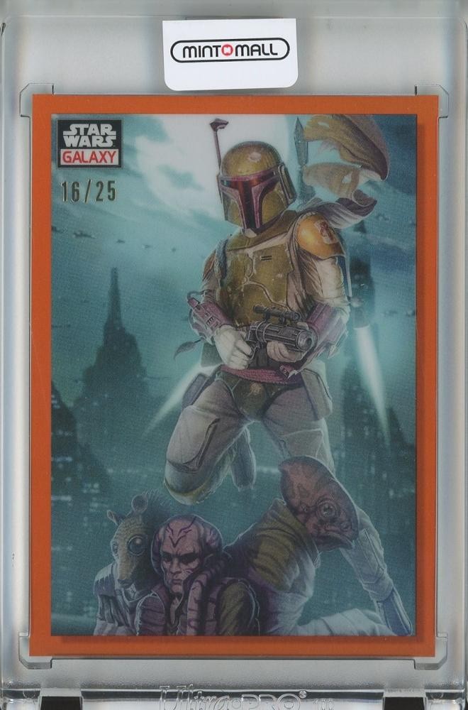 2023 Topps Chrome Star Wars Galaxy Bounty Acquired Base/Orange/ 72 16/25