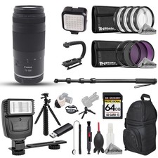 Canon RF 75-300mm f/4-5.6 Lens - 22pc 64GB Utility Kit