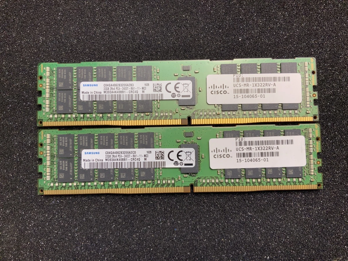 PC4-19200 (DDR4-2400) Bus Speed Server RAM 32 GB Capacity per