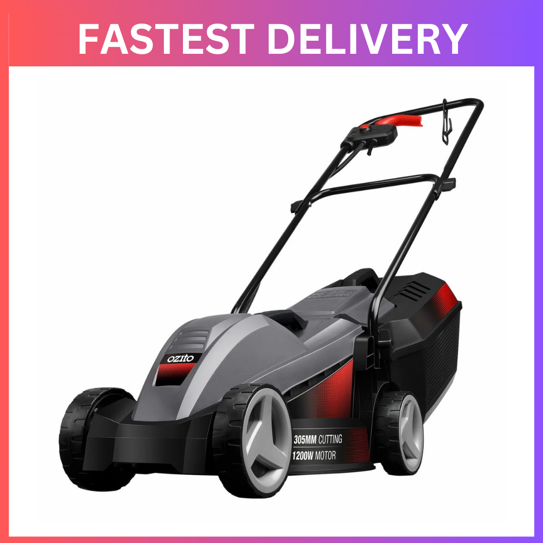 1000w Ecomow Electric Lawn Mower Lawnmower Grass Catcher Ozito for