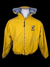Vintage 90s Disneyland Mickey Mouse Disney Hoodie Jacket L Yellow