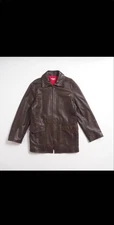 Paul Smith Sheep Leather Jacket Brown Zip Up Size L Japan