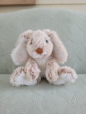 Burrow Bunny Plush 9  Brown White Lop Ears Stuffed Animal 2013 Melissa  Doug