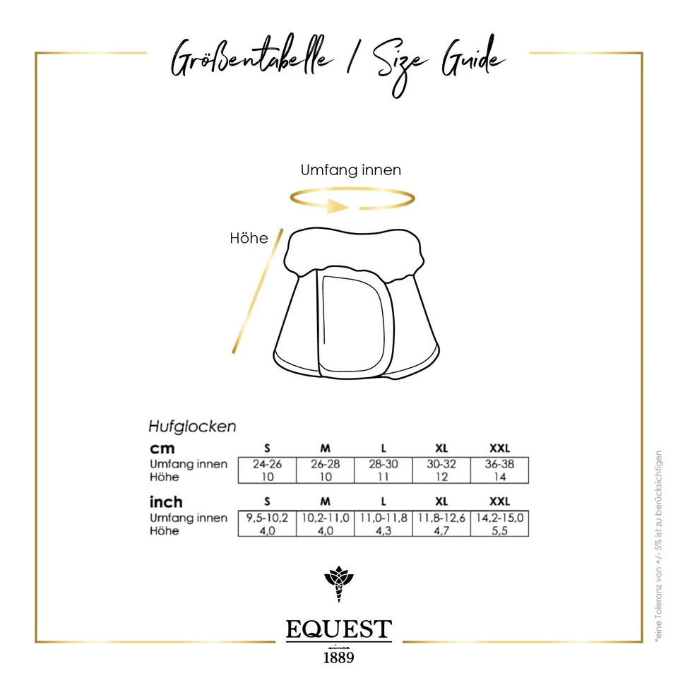 EQuest Hufglocke Waschleder, Premium Schutz für Pferde, 2er Set - Weiß - Bild 2 von 2