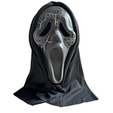 Scream Ghost Black Smouldering Mask Halloween Costume Black Polyester Cosplay