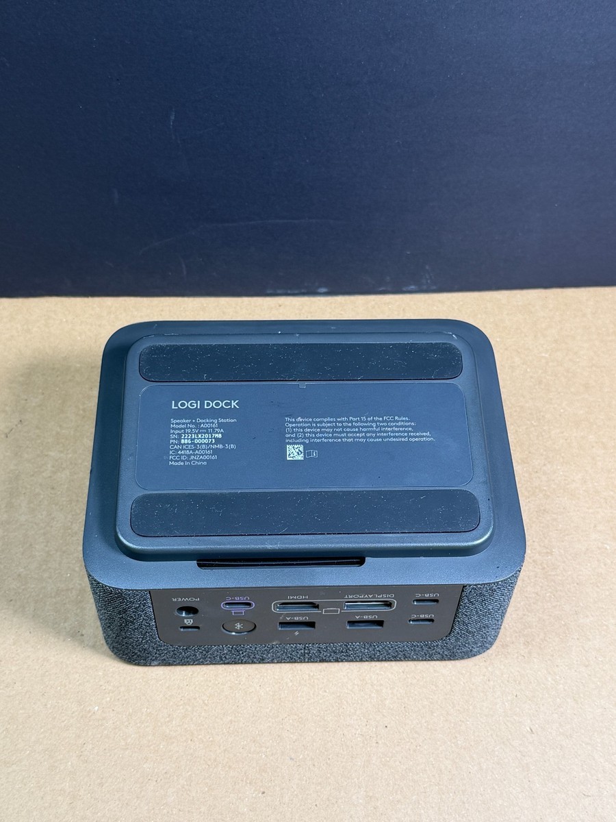 Logitech Logi Dock A00161 Gray All-in-One Docking Station Works