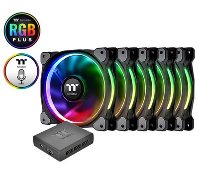 4717964407887 Riing 14 RGB Plus TT Premium Edition 5 Pack (5x140mm, 500-1400 RPM