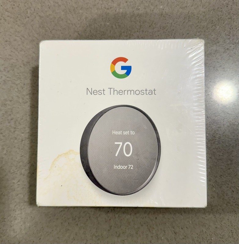NEW SEALED Google Nest Smart Thermostat Charcoal Gray GA02081-US