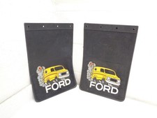 Vintage 1970s 1980s Ford Van Nos Plasticolor Large Mudflaps Original Pair