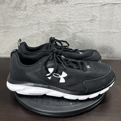 Under Armour Charged Assert 9 Mens Size 11 Black/White Running Sneakers