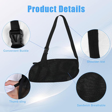 Arm Shoulder Sling Medical Shoulder Immobilizer, Arms Brace, Black  for Men ...