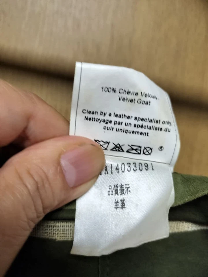 Falda acampanada vintage Christian Dior talla 38 gamuza verde musgo elegante Foto 3 de 4