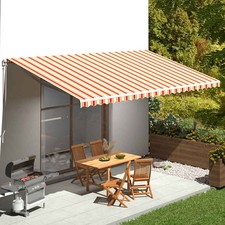 Image of 3/4/5/6M Retractable Awning Manual Outdoor Garden Canopy Patio Sun Shade Shelter