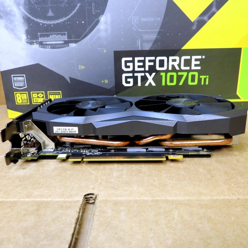 ZOTAC GeForce GTX 1070 Ti Mini Graphics Card w/8 GB GDDR5 RAM (Small Footprint) - Image 4 of 4