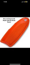 Flexible Flyer Lightning Snow Sled for Kids  Adults, Plastic Toboggan Sand...