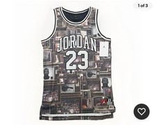 Kids Jordan 23 Basketball Jersey Size M Graphic Print Boys Michael Jordan