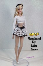 4PCS For Fashion Royalty Integrity PP NuFace Dolls Outfit Clothes Shoes 1/6