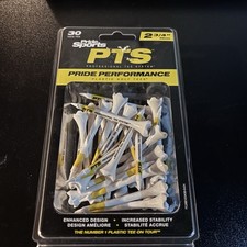 Pride Professional Tee System Evolution Tee 2-3/4 inch - 30 Count Yellow White