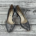 Boden Heels Pumps Shoes size 36 5.5 Gray Silver Sparkles Wedding Prom Evening — photo 2