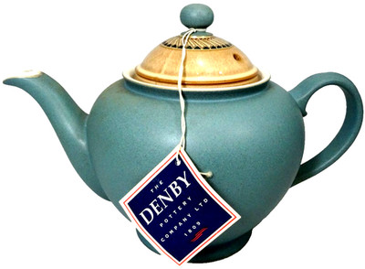LUXOR by Denby Teapot 6.75'' tall NEW NEVER USED IN ORIGINAL BOX made in England