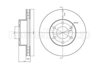 2X Metelli Bremsscheibe 23-0913C Passend FüR Iveco