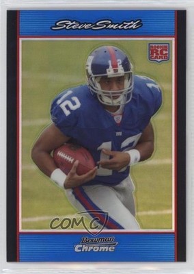 2007 Bowman Chrome Blue Refractor 72/150 Steve Smith #BC86 Rookie RC 7xr