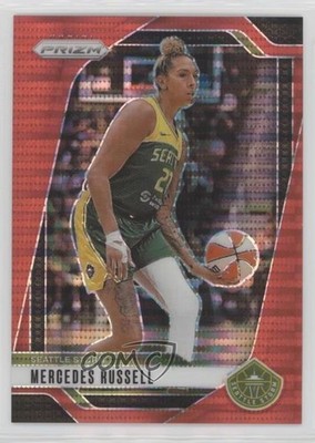 2024 Panini Prizm WNBA Red Pulsar Prizm 36/299 Mercedes Russell #109 05k9