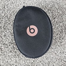 Beats by Dre Softshell Headphone Case Zipper Rose Gold Logo Travel Replacement