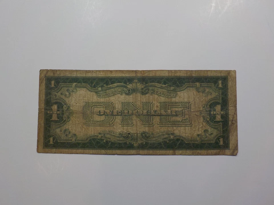 Silver Certificate 1928 1 Dollar Bill Funny Back Note Paper Money Funnyback VTG - Image 2 of 2