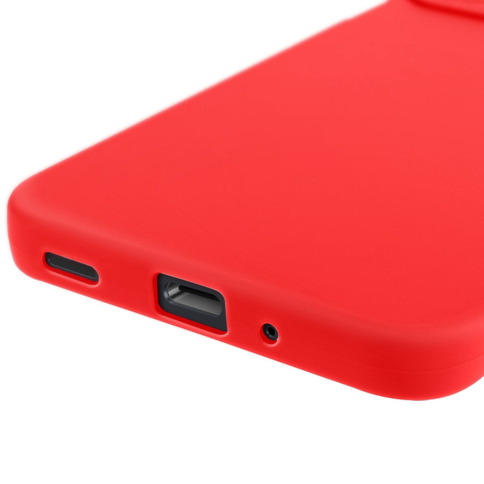 Coque pour Silicone Mat A16 protégeant l'objectif photo couleur rouge