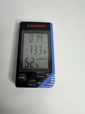 Traceable Thermometer with Clock, Humidity Monitor Daigger