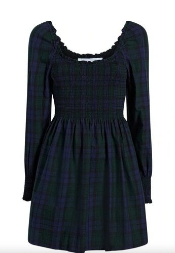 Hill House Home The Norah Nap Dress - Blackwatch Tartan EUC