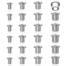 Jongdari 24PCS Dowel Centering Pins for Woodworking, Steel Drill Center for D...